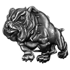 Bulldog Antiqued Belt Buckle - Siskiyou Buckle