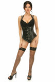Daisy Corsets Top Drawer Steel Boned Faux Leather Underbust Corset Top - Daisy Corsets