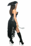 Daisy Corsets Top Drawer 4 PC Black Pirate Captain Costume - Daisy Corsets