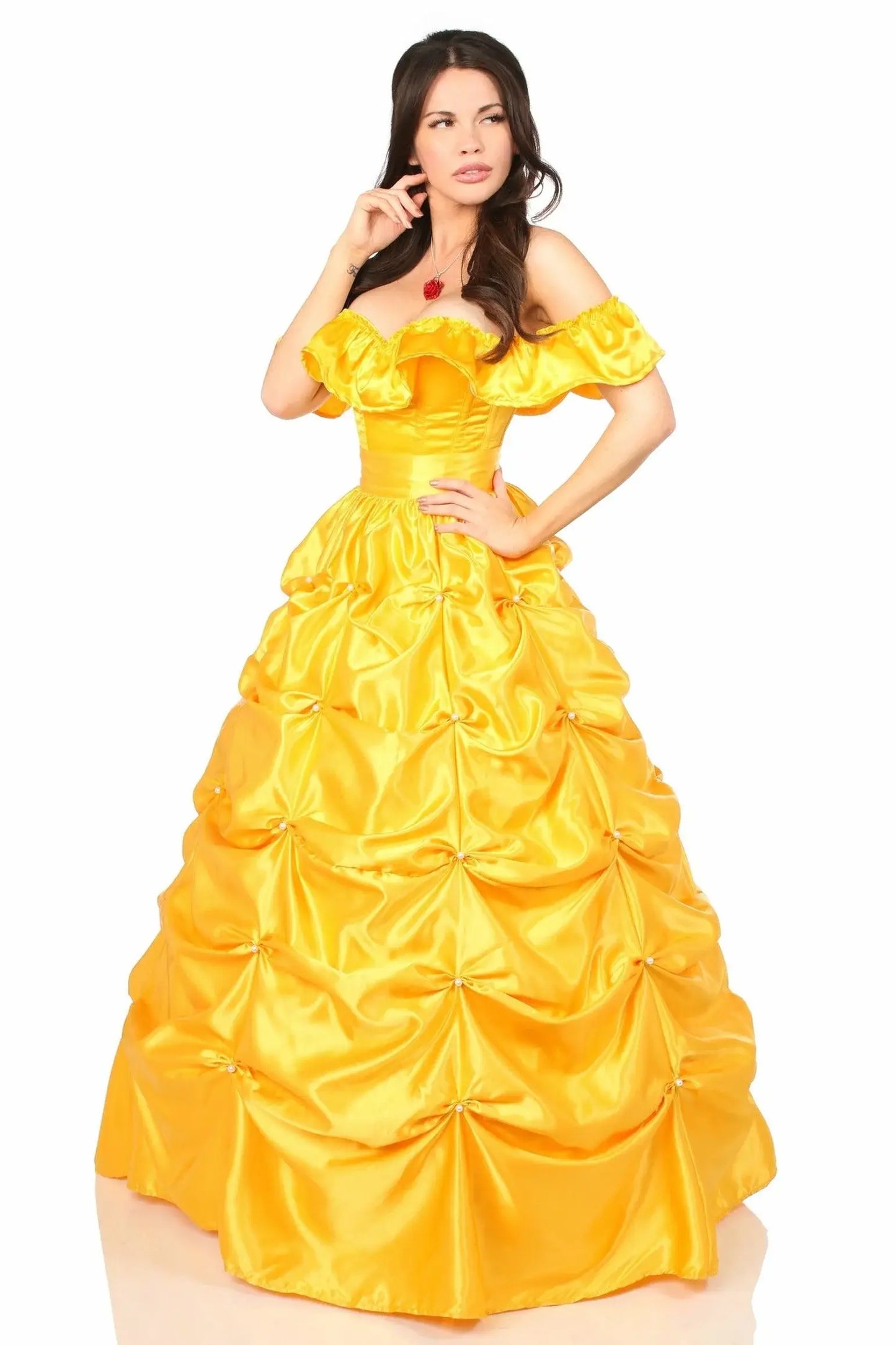 Top Drawer 3 PC Fairytale Beauty Corset Costume - Daisy Corsets - Flyclothing LLC