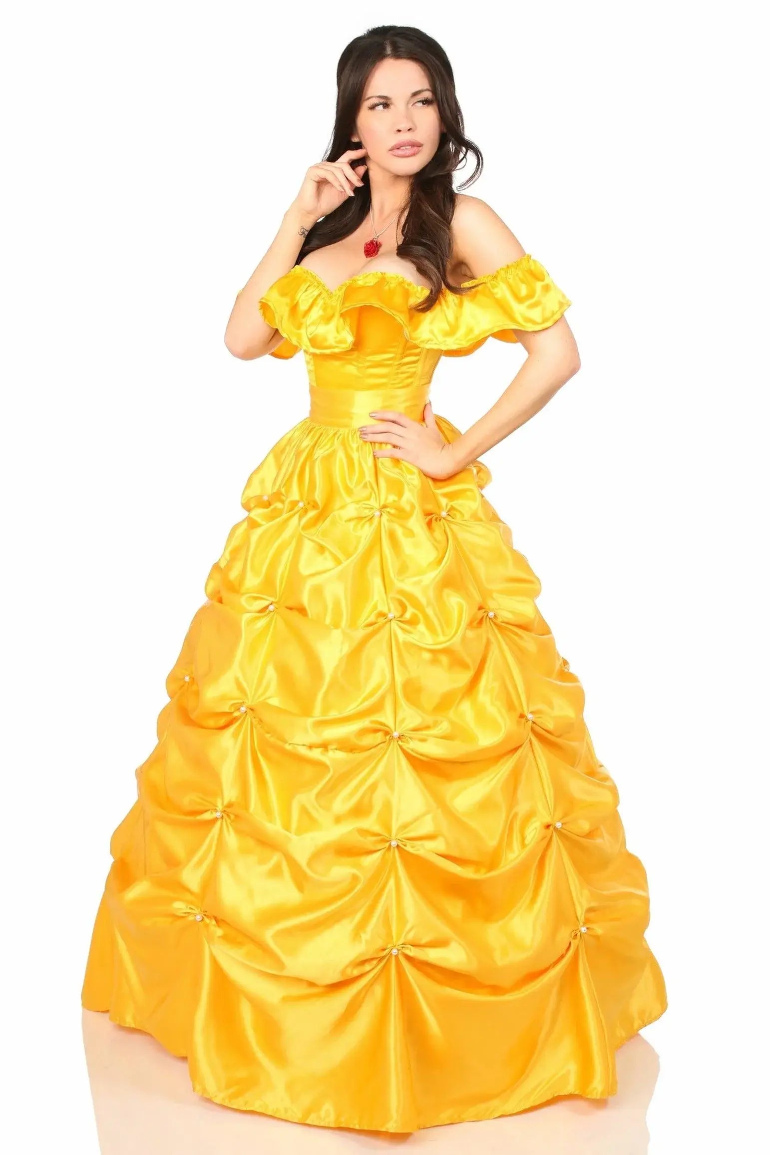Top Drawer 3 PC Fairytale Beauty Corset Costume - Daisy Corsets - Flyclothing LLC
