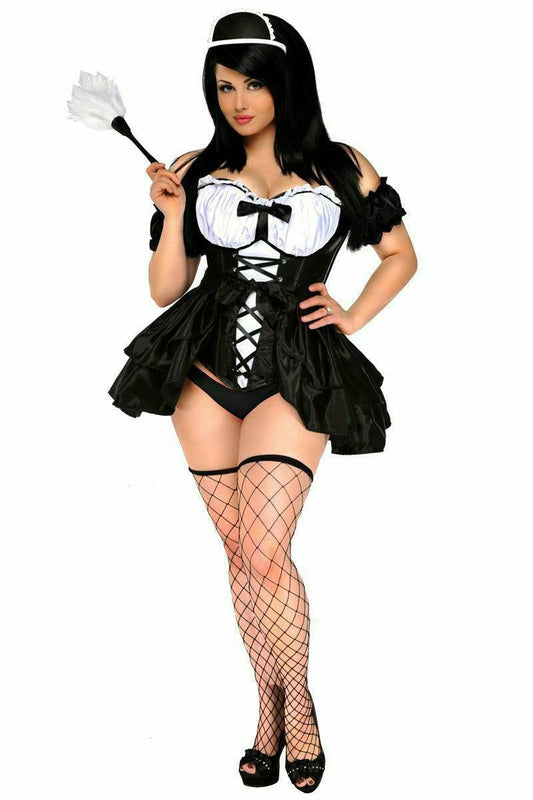 Daisy Corsets Top Drawer 4 PC French Maid Costume - Daisy Corsets