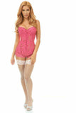 Daisy Corsets Top Drawer Fuchsia Underwire Sheer Lace Steel Boned Corset - Daisy Corsets - Flyclothing LLC