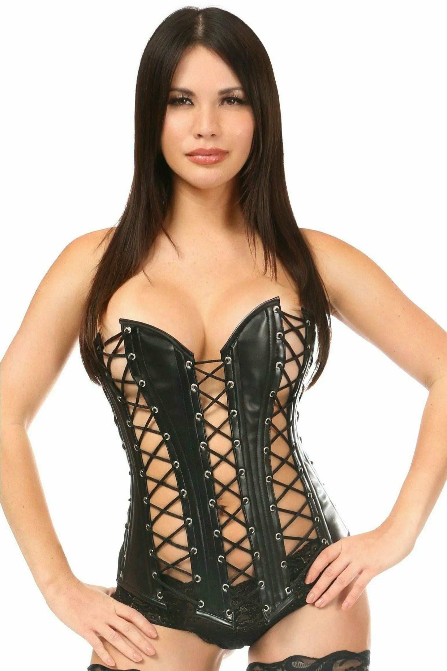 Daisy Corsets Top Drawer Lace-Up Steel Boned Over Bust Corset - Daisy Corsets - Flyclothing LLC
