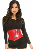 Daisy Corsets Top Drawer Red Patent Steel Boned Mini Cincher - Daisy Corsets - Flyclothing LLC