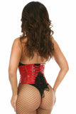 Daisy Corsets Top Drawer Red Patent Steel Boned Mini Cincher - Daisy Corsets