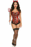 Daisy Corsets Top Drawer 4 PC Sexy Devil Corset Costume - Daisy Corsets