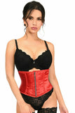 Daisy Corsets Top Drawer Red Satin Steel Boned Mini Cincher - Daisy Corsets