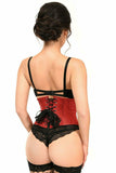 Daisy Corsets Top Drawer Cherry Bomb Glitter Steel Boned Mini Cincher - Daisy Corsets - Flyclothing LLC