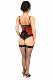 Daisy Corsets Top Drawer Cherry Bomb Glitter Steel Boned Mini Cincher - Daisy Corsets - Flyclothing LLC