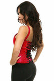 Daisy Corsets Top Drawer Red Satin Steel Boned Corset w/Straps - Daisy Corsets - Flyclothing LLC