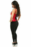 Daisy Corsets Top Drawer Red Satin Steel Boned Corset w/Straps - Daisy Corsets - Flyclothing LLC