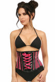 Daisy Corsets Top Drawer Neon Pink Patent & Fishnet Underbust Corset - Daisy Corsets