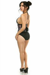 Daisy Corsets Top Drawer Purple Patent & Fishnet Underbust Corset - Daisy Corsets - Flyclothing LLC