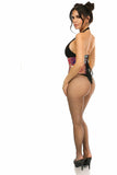 Daisy Corsets Top Drawer Rainbow Gold Holo Steel Boned Mini Cincher - Daisy Corsets
