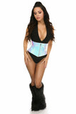 Daisy Corsets Top Drawer Mermaid Holo Steel Boned Mini Cincher - Daisy Corsets