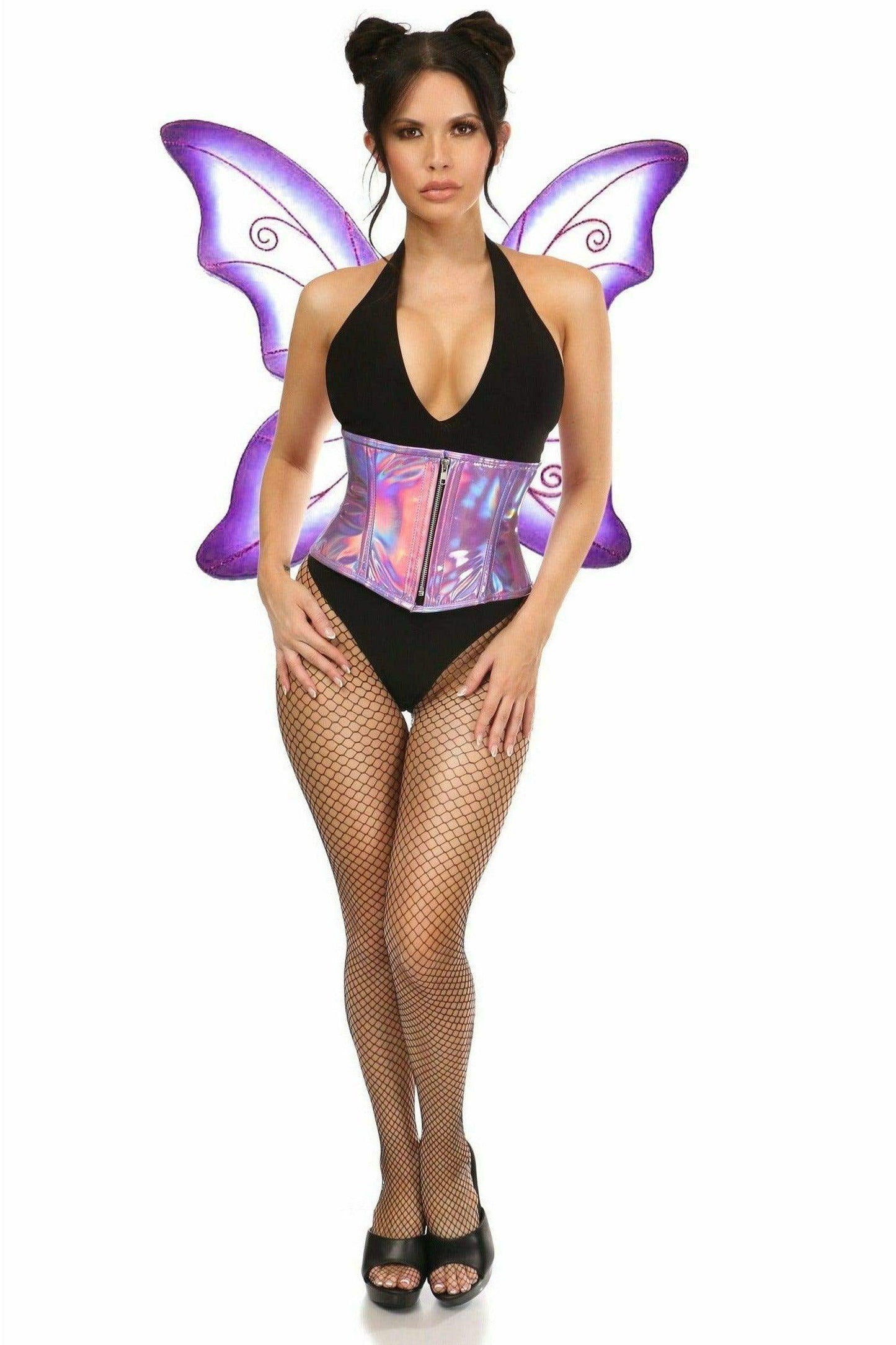 Top Drawer 2 PC Purple Pixie Fairy Corset Costume - Daisy Corsets - Flyclothing LLC