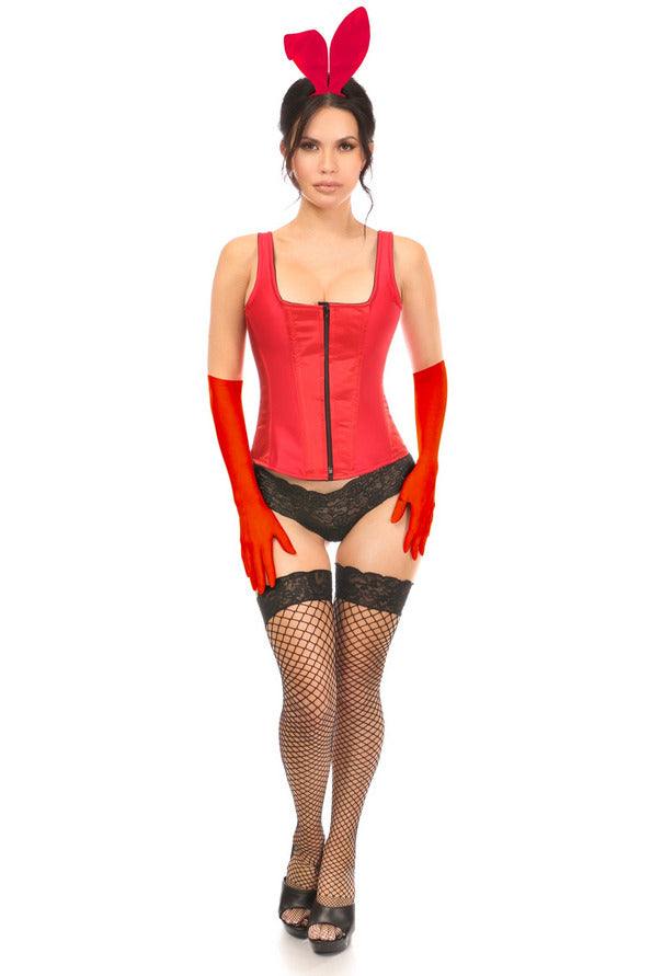Daisy Corsets Top Drawer 4 PC Classic Red Bunny Corset Costume - Daisy Corsets