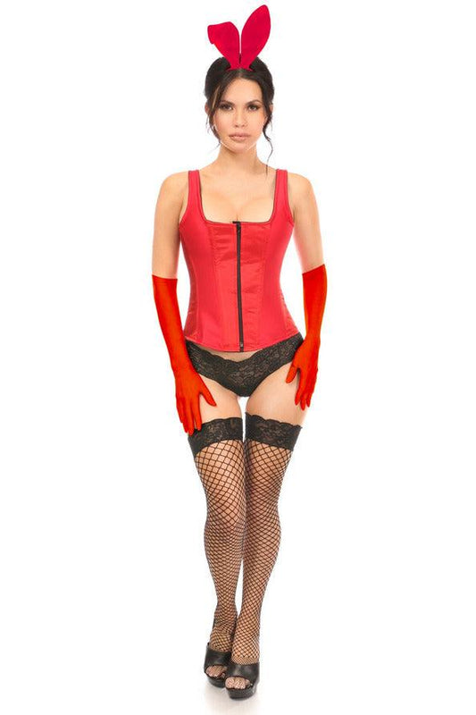 Daisy Corsets Top Drawer 4 PC Classic Red Bunny Corset Costume - Daisy Corsets