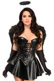 Daisy Corsets Top Drawer 4 PC Faux Leather Dark Angel Corset Dress Costume - Daisy Corsets