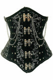 Daisy Corsets Top Drawer Steel Boned Underbust Corset w/Chains and Clasps - Daisy Corsets
