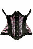 Daisy Corsets Top Drawer Pink Burlesque Underwire Curvy Cut Waist Cincher Corset - Daisy Corsets