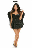 Daisy Corsets Top Drawer 4 PC Sequin Dark Angel Corset Costume - Daisy Corsets