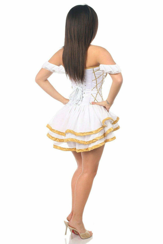 Daisy Corsets Top Drawer Steel Boned Greek Goddess Corseted Dress - Daisy Corsets - Flyclothing LLC