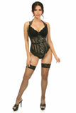 Daisy Corsets Top Drawer Steel Boned Fishnet Underbust Corset - Daisy Corsets