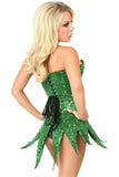 Daisy Corsets Top Drawer Green Sequin Steel Boned Corset Dress - Daisy Corsets