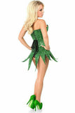 Daisy Corsets Top Drawer Green Sequin Steel Boned Corset Dress - Daisy Corsets