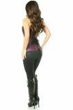Daisy Corsets Top Drawer Plum Brocade Steel Boned Corset - Daisy Corsets - Flyclothing LLC