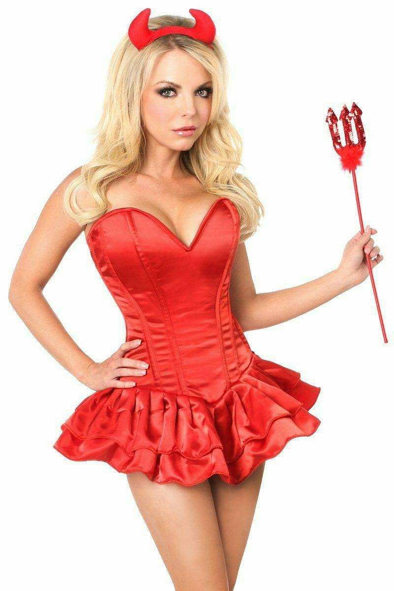 Daisy Corsets Top Drawer Delicious Devil Corset Dress Costume - Daisy Corsets - Flyclothing LLC