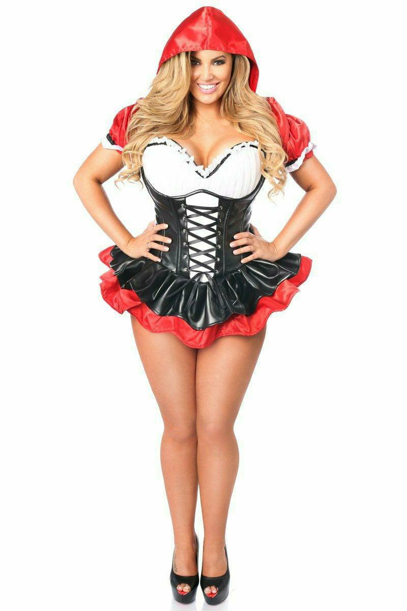 Daisy Corsets Top Drawer Premium Red Riding Hood Corset Dress Costume - Daisy Corsets