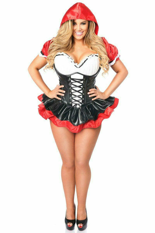 Daisy Corsets Top Drawer Premium Red Riding Hood Corset Dress Costume - Daisy Corsets