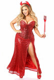 Daisy Corsets Top Drawer Premium Sequin Devil Costume - Daisy Corsets