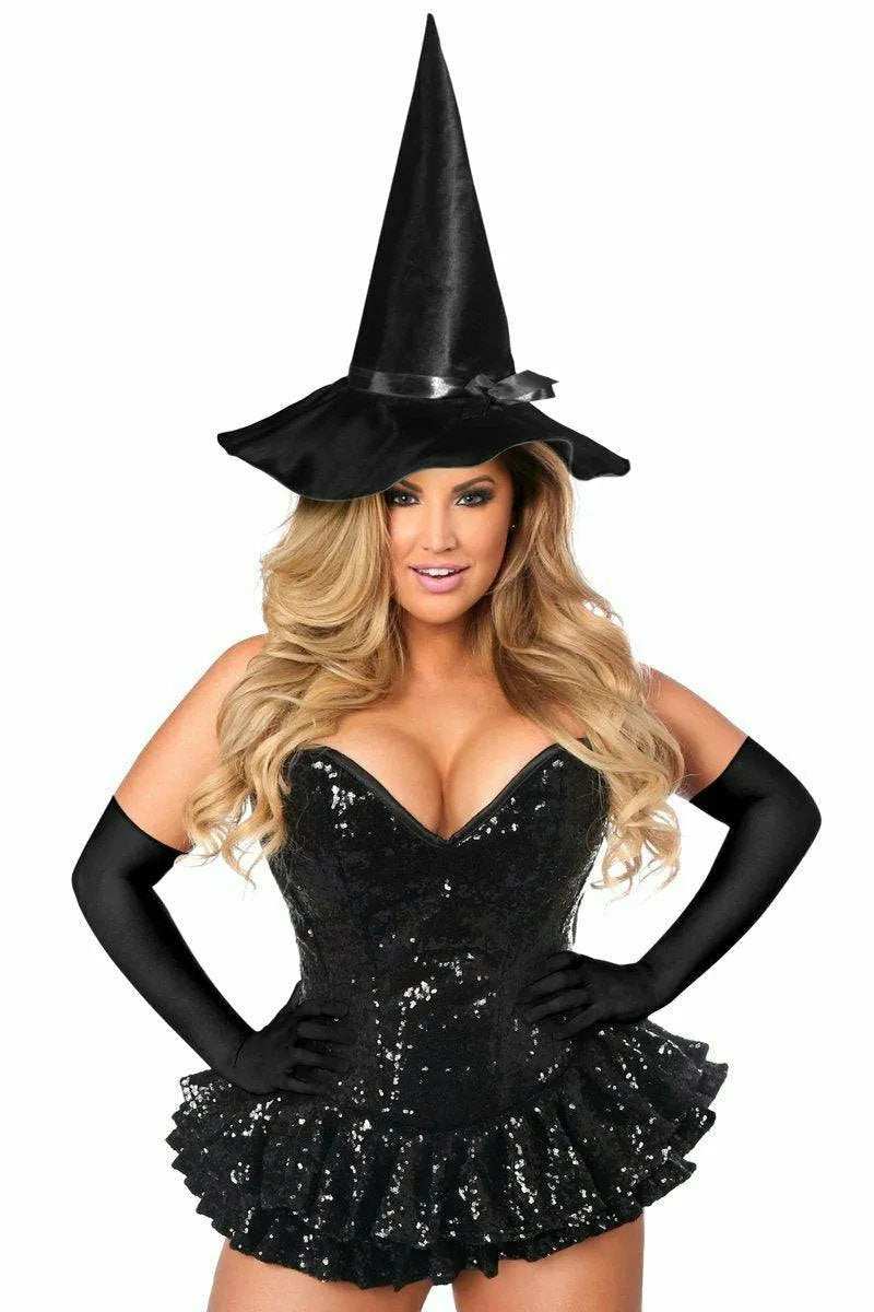 Daisy Corsets Top Drawer Premium Sequin Witch Corset Dress Costume - Daisy Corsets - Flyclothing LLC