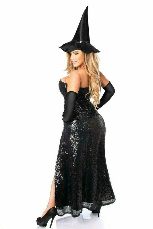 Daisy Corsets Top Drawer Premium Sequin Witch Corset Costume - Daisy Corsets - Flyclothing LLC