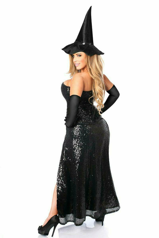 Daisy Corsets Top Drawer Premium Sequin Witch Corset Costume