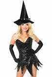 Daisy Corsets Top Drawer Sequin Witch Corset Dress Costume - Daisy Corsets - Flyclothing LLC