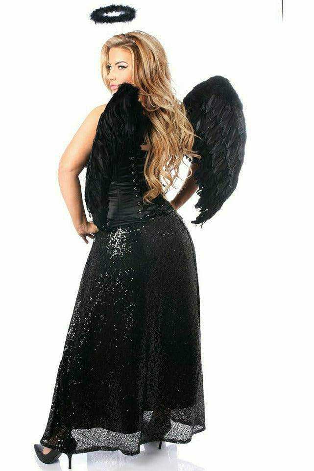 Daisy Corsets Top Drawer Premium Angel of Darkness Corset Costume - Daisy Corsets - Flyclothing LLC