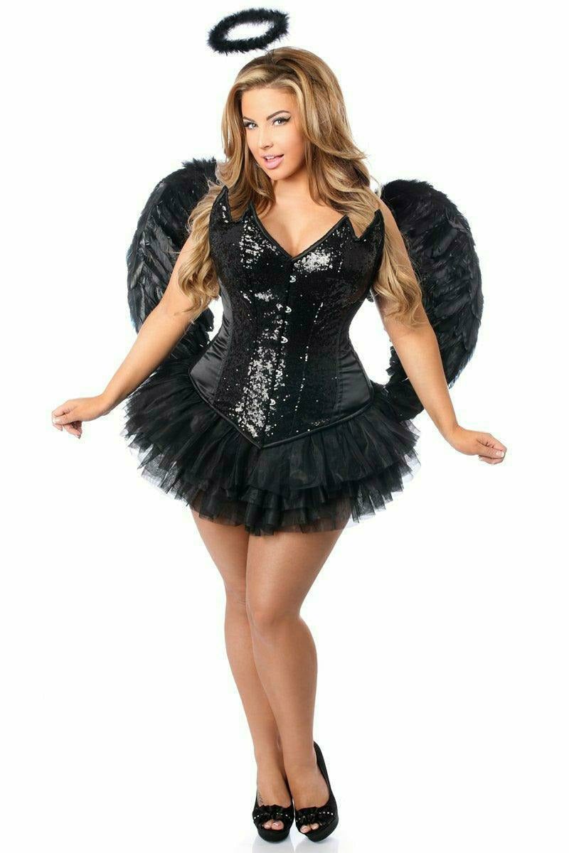 Daisy Corsets Top Drawer 4 PC Sequin Night Angel Corset Costume