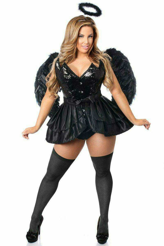 Daisy Corsets Top Drawer 4 PC Fallen Angel Corset Costume - Daisy Corsets - Flyclothing LLC