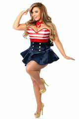 Daisy Corsets Top Drawer 2 PC Pin-Up Sailor Corset Dress Costume - Daisy Corsets - Flyclothing LLC