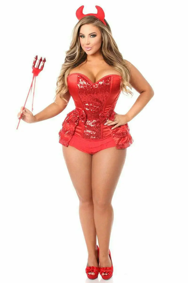 Daisy Corsets Top Drawer 5 PC Red Hot Devil Costume - Daisy Corsets - Flyclothing LLC