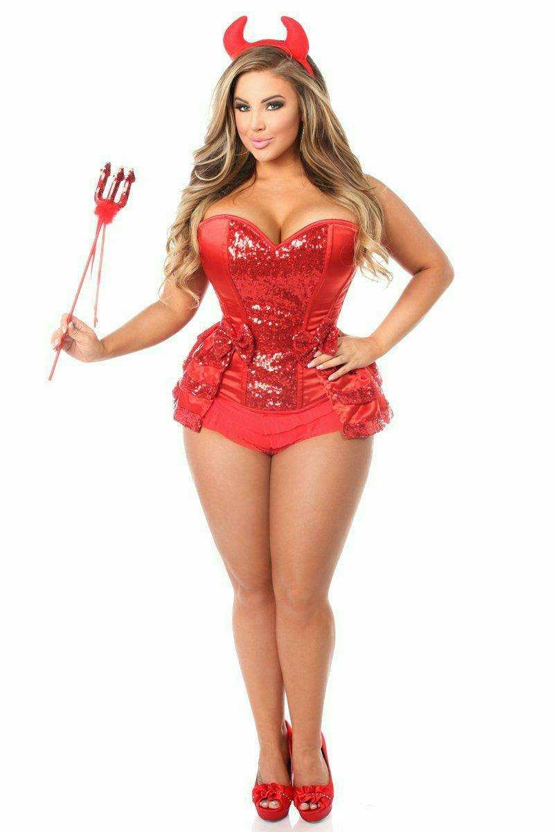 Daisy Corsets Top Drawer 5 PC Red Hot Devil Costume - Daisy Corsets - Flyclothing LLC