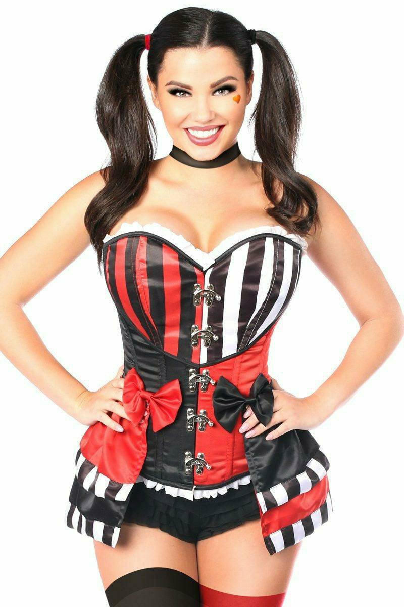 Daisy Corsets Top Drawer 3 PC Jokester Villian Corset Costume