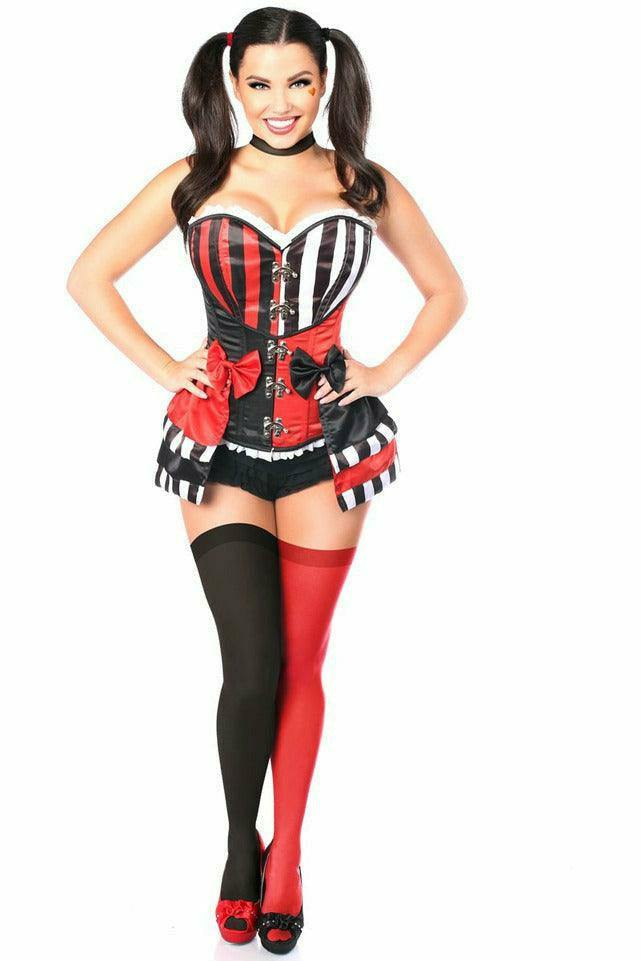 Daisy Corsets Top Drawer 3 PC Jokester Villian Corset Costume