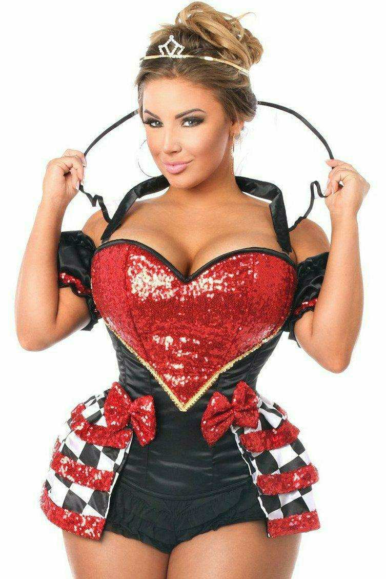 Daisy Corsets Top Drawer 6 PC Royal Red Queen Corset Costume - Daisy Corsets - Flyclothing LLC