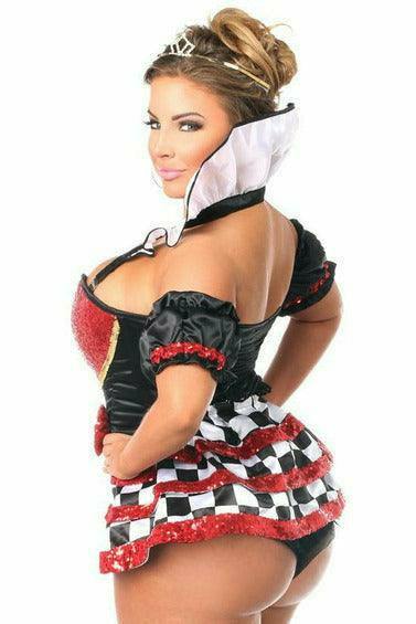 Daisy Corsets Top Drawer 6 PC Royal Red Queen Corset Costume - Daisy Corsets